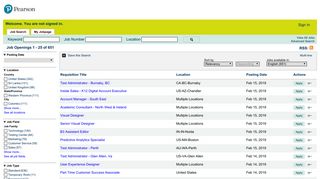 
                            3. Job Openings - Job Search - Pearson Jobs Portal
