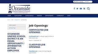 
                            4. Job Openings - Oceanside Unified School District - Ousd Jobs Portal