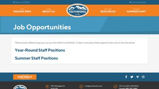 
                            4. Job Opportunities - YouthWorks - Winter Youthworks Sign Up