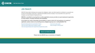 
Job Search - EMCOR Group, Inc  
