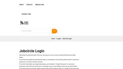 Jobcircle Login - Sign In to Account in One Click