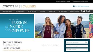 
                            6. Jobs and Careers at Chico's | Chico's - Chicos - Jobs - White House Black Market Associate Portal