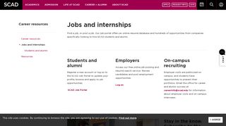 
                            1. Jobs and internships | SCAD - Scad Job Portal