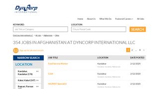 
                            5. Jobs in Afghanistan at DynCorp International LLC - Dyncorp Careers Portal