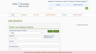 
Jobs in Michigan - Pure Michigan Talent Connect  
