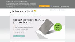 John Lewis Broadband - John Lewis Internet Portal