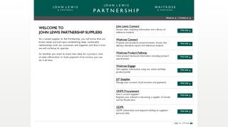 
                            9. John Lewis Partnership Supplier Portal - Waitrose Partner Connect Portal