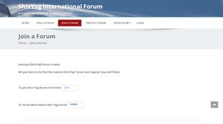 
                            4. Join a Forum – ShivYog International Forum - Shivyog International Portal