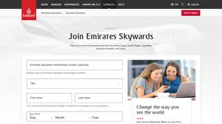 
                            3. Join Emirates Skywards | Emirates United States - Emirates Airlines Membership Portal