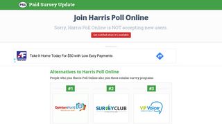 
                            6. Join Harris Poll Online - Paid Survey Update - Sign Up Harris Poll
