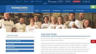 
                            2. Join Our Team - Vonachen Group - Vonachen Employee Portal