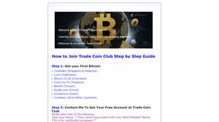 
                            4. Join TCC - Step by Step Guide | FGXpress Entrepreneur ... - Www Tradecoinclub Com Login
