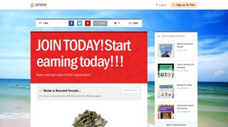 
                            5. JOIN TODAY!Start earning today!!! | Smore Newsletters - Www Sfi4 Com Login