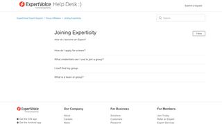 
                            4. Joining Experticity – ExpertVoice Expert Support - Experticity Sign Up
