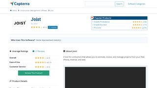 
                            2. Joist Reviews and Pricing - 2020 - Capterra - Joist App Sign In