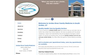 Jordan River Family Medicine: Health Care - South Jordan, UT - Jordan River Family Medicine Patient Portal