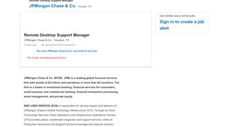 
                            6. JPMorgan Chase & Co. hiring Remote Desktop Support ... - Jpmorgan Remote Desktop Login
