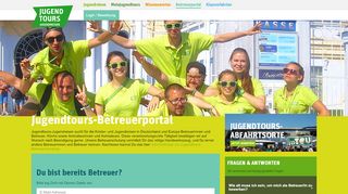 
                            1. Jugendtours Betreuerportal - Jugendtours Betreuer Portal