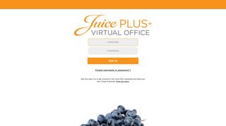 
Juice Plus+ Virtual Office – Welcome  
