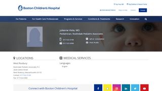 
                            5. Julianne Viola, MD | Boston Children's Hospital - Roslindale Pediatrics Patient Portal