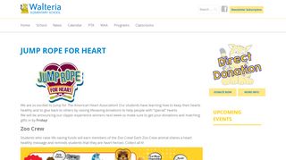 
                            4. Jump Rope for Heart - Walteria Elementary - Jump Rope For Heart Zoo Crew Portal