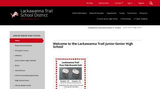 
                            3. Junior-Senior High School / Home - Lackawanna Trail School District - Ltsd Student Portal