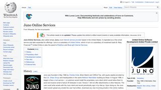 
Juno Online Services - Wikipedia  
