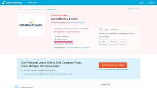 
                            8. Just Military Loans Reviews (Jan. 2020) | Personal Loans ... - Just Military Loan Portal