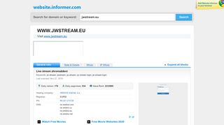 
                            6. jwstream.eu at WI. Live stream zhromaždení - Website Informer - Jw Stream Login