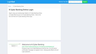 K Cyber Banking Online Login or Sign Up - K Cyber Banking Online Login