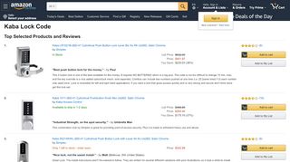 
Kaba Lock Code: Amazon.com  
