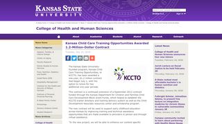 Kansas Child Care Training Opportunities Awarded 1.2 ... - Kccto Portal