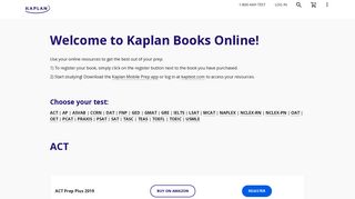 
                            2. Kaplan Books Online | Kaplan Test Prep