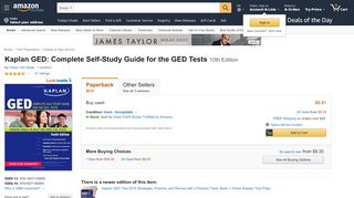 
                            4. Kaplan GED: Complete Self-Study Guide for the GED Tests ...