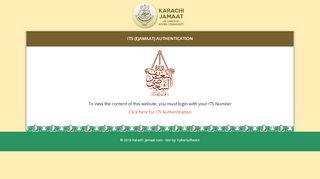 
                            8. Karachi Jamaat - ITS Authentication - ITS 52 Pakistan - Www Its52 Com Login Page