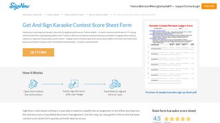 
Karaoke contest score sheet - Fill Out and Sign Printable PDF ...
