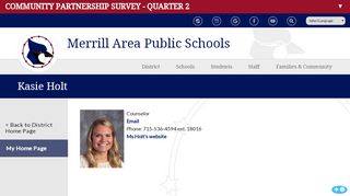 
                            10. Kasie Holt - Merrill Area Public School District - Holt Skyward Portal