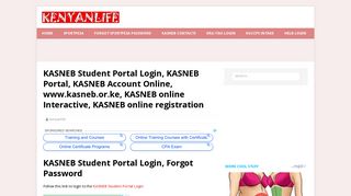 
                            7. KASNEB Student Portal Login - Kenyanlife.com - Kasneb Portal