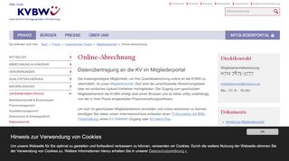 
                            4. Kassenärztliche Vereinigung Baden-Württemberg: Online-Abrechnung - Www Portal Kvbawue De