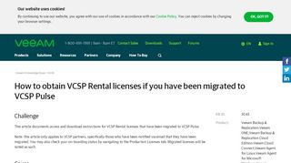 
                            8. KB3043: How to obtain VCSP Rental licenses if you have ... - Veeam Partner Portal Portal