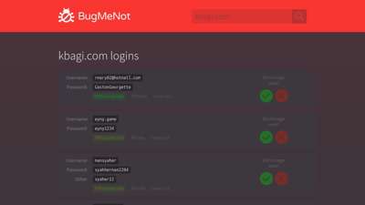 kbagi.com passwords - BugMeNot