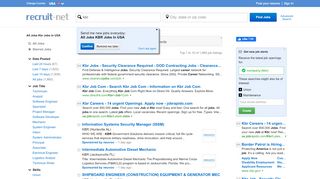 KBR Jobs | Recruit.net - Kbr Portal Account
