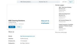 KBS Cleaning Solutions | LinkedIn - Kbs Clean Com Employee Portal
