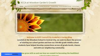 
                            5. KCCA at Woodson Garden's Growth - Home - Kcca Student Portal