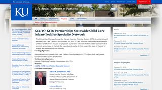 KCCTO-KITS Partnership: Statewide Child Care Infant ... - Kccto Portal
