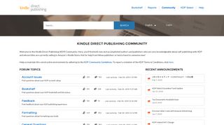 
                            4. KDP Community - Amazon Kindle Direct Publishing Portal