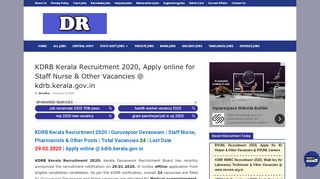 KDRB Kerala Recruitment 2020, Apply online for 41 Clerk ... - Kdrb Login
