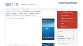 
                            7. Kean University | OCIS Documentation - Accessing Gmail from ... - Kean Google Email Portal