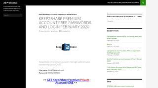 Keep2share Premium account Free passwords and login ... - K2s Login