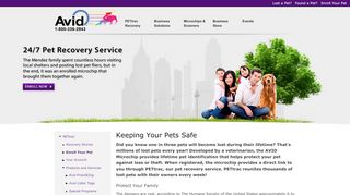 
                            4. Keeping Your Pets Safe | Avid Identification Systems, Inc. - Avid Pettrac Portal